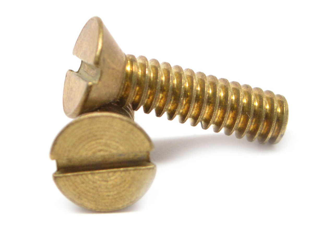 Picture of Brighton Best 116395 #4-40X1 1/4" Flat Head Slot Brass Machine Screw
